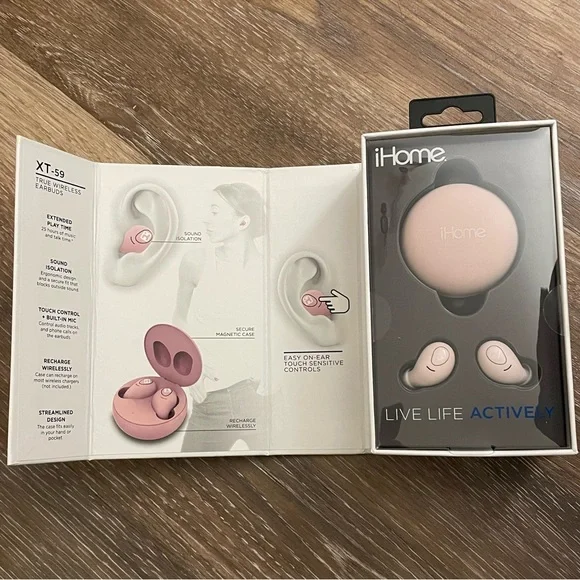 NWT iHome XT-59 True Wireless Earbuds - Picture 2 of 3